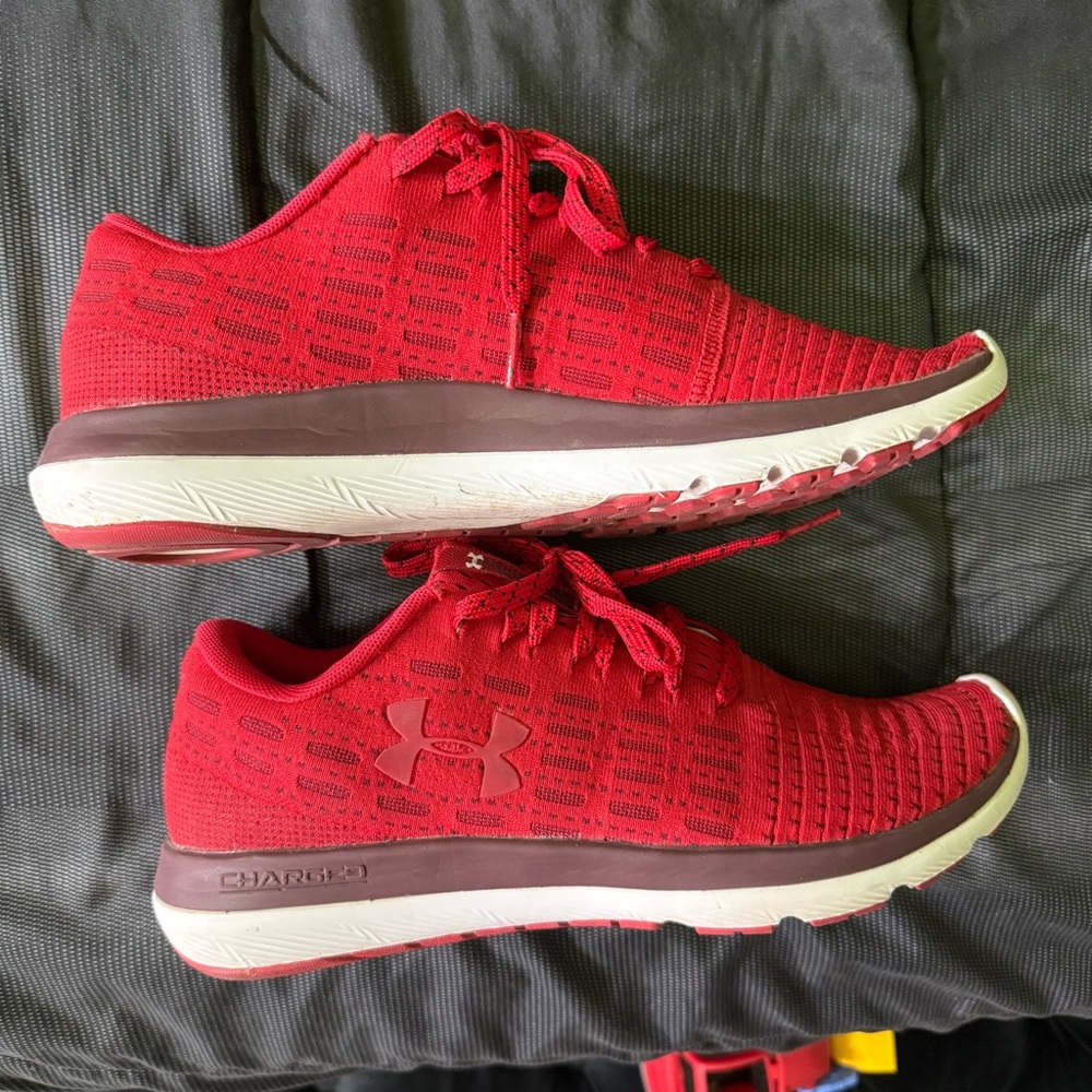 Under Armour Red Athletic Shoes - Picture 2 of 10